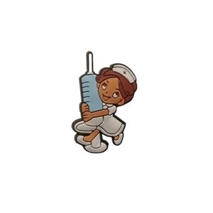 Nurse With Needle Shoe Charm